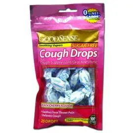 GoodSense Sugar Free Black Cherry Cough Drops - 25 CT